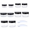ZEJIA 10pcs Sample Containers with Screw Lids,5 Size 3/5/10/15/20 Gram