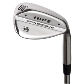 Rife Spin Groove Mens Standard Right Handed Golf Wedge 60 Degree Lob LW Bite Grooves