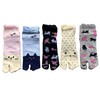 [Mode Select] P07 Women's Tabi Socks, Cute, Cat Pattern, Cotton
