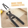 WOONEKY Handheld Leather Hole Punch Tool Ergonomic Carbon Steel Pliers