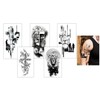 5 Sheets Temporary Lion Tattoo Religious Tattoo Cross Tattoo Arm