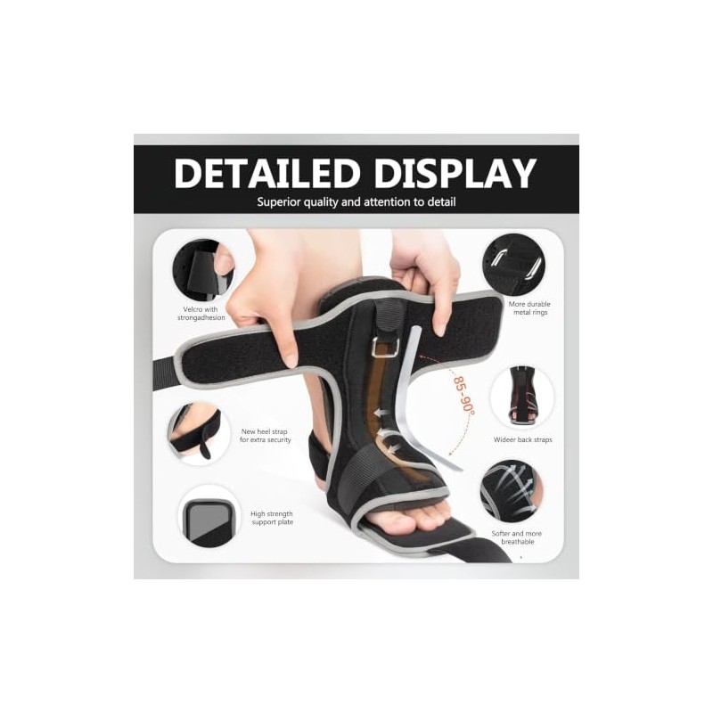 Plantar Fasciitis Night Splints, Foot Splint with Arch Support