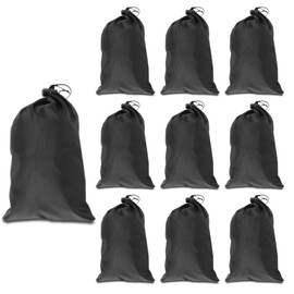 Pack of 10 Drawstring Storage Bag, Shoe Bag, Small Bag with Drawstring, Oxford Fabric, Sports Bag, Small for Men and Women, Fitness, Sports, Travel