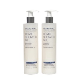 Osmowall Kit 2 OSMO SHOWER Shower Gel Moisturising Soothing and Relaxing Gentle with Organic Aloe Vera Gel Concentrate Respects the Natural pH of the Skin Uni