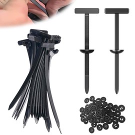 20PCS Nylon Universal Cable Tie Buckle, Heavy Duty Self-Locking Nylon Zip Ties Holder with Pin & Button Design, New Multifunctional Cable Tie Buckle for Car Daily Repair