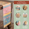 Maison d' Hermine Tablerunner 14.50"x72" 100% Cotton Decorative Easter Tabletop