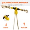 Ratchet Load Binders and Chains Kit | Detachable 5/16"-3/8" Chain