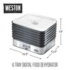 Weston Food Dehydrator Machine for Jerky, Fruit, Meat, Herbs, Vegetables,