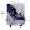 Ulticool Shower Curtain - Marble Gold Abstract Art Marble -
