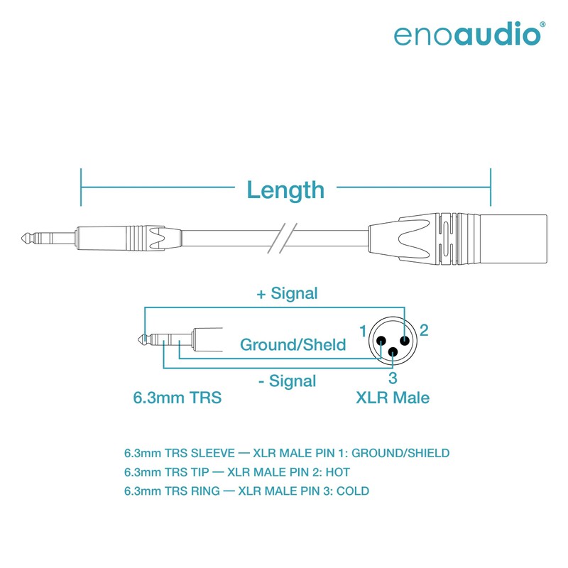 enoaudio Mogami 2534 Quad Professional Studio Cable Balanced Neutrik Gold