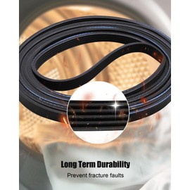 WE12X10015 Dryer Drive Belt Compatible with GE Clothes Dryer Drum, Replaces AP5184154 PS3493629 WE03X33898