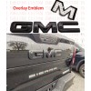 Auto Rear GMC Black Emblem Overlay 2019-2022 GMC Sierra 1500