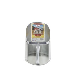 Little Giant® Galvanized Feed Scoop for Livestock | Heavy Duty Stackable Feed Scoop with Enclosed Handle (3 Quart, 1, Count)