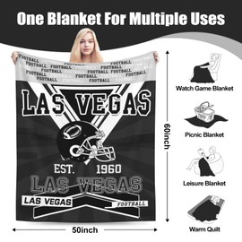 Lengchuan Lightweight Football City Throw Blanket Fan Ideal Gift Flannel Blanket and Comfortable for Men Indoor Sofa Couch Bed Style1 60X50IN