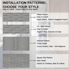 Peel and Stick Floor Tile, 10-Pack 15 Sq.Ft, Natural Grey