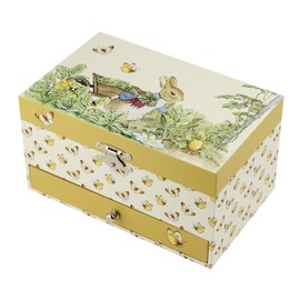 Trousselier - Peter Rabbit Treasure Box & Musical Jewellery Box - Ideal Children's Gift - Vivaldi Spring Music - Colour: Green