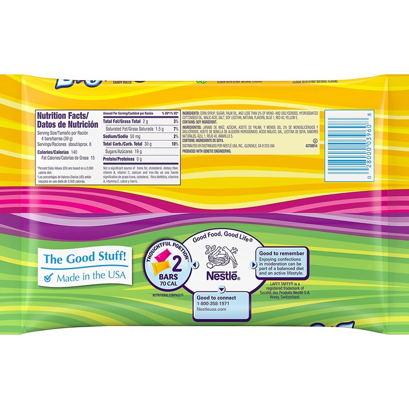 Laffy Taffy Assorted Mini Bars, 12 Ounce Bag