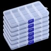 KINJOEK 20 Pack 15 Grids Plastic Bead Organizer Containers Storage,