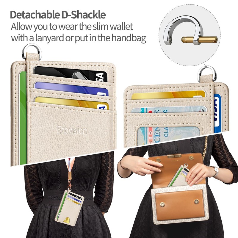 EcoVision Slim Minimalist Front Pocket Wallet, RFID Blocking Credit Card