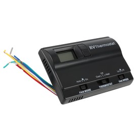 WMPHE Upgrade RV Digital Thermostat with Heat/Cool Systems, T-Stat Wall Thermostat Air Conditioner Compatible with 83303362, Temperature Adjustment 98°F to 33°F -Black