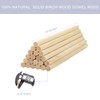 HOSSIAN Wooden Dowel Rods 20PCS Wood Sticks Wooden dowels for