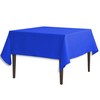 LinenTablecloth 70-Inch Square Polyester Tablecloth Royal Blue