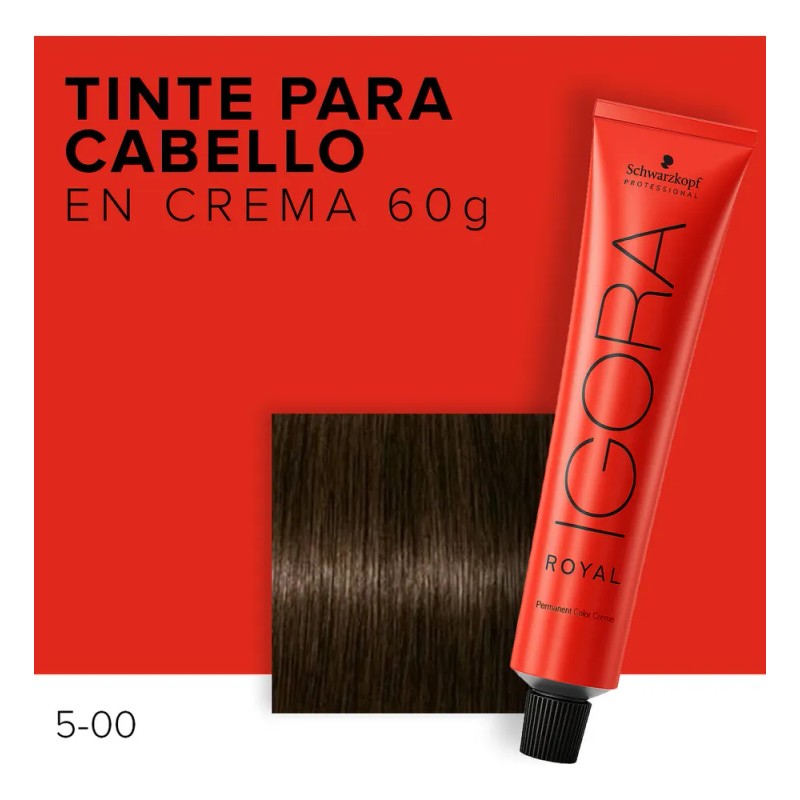 Tinte Para Cabello En Crema Igora Royal Profesional 60g 5-00
