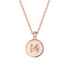 PAVOI 14K Rose Gold Plated Letter Necklace for Women |