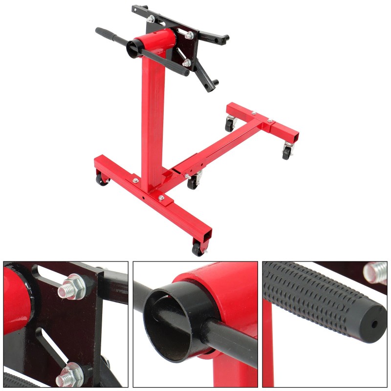 Labwork 1500Lbs Engine Stand Folding Motor Hoist Dolly Mover Auto