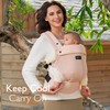 Momcozy Breathable Mesh Baby Carrier, Ergonomic and Lightweight Baby Carrier