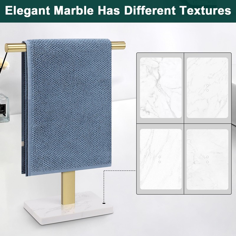 BathAce Hand Towel Holder, T-Shape Hand Towel Stand for Bathroom,