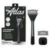 Premium Razor for Men, Handle + 2 Razor Blade Refills