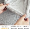 YIYEA Fleece Fitted Sheet Full Size, Ultra Soft Faux Fur