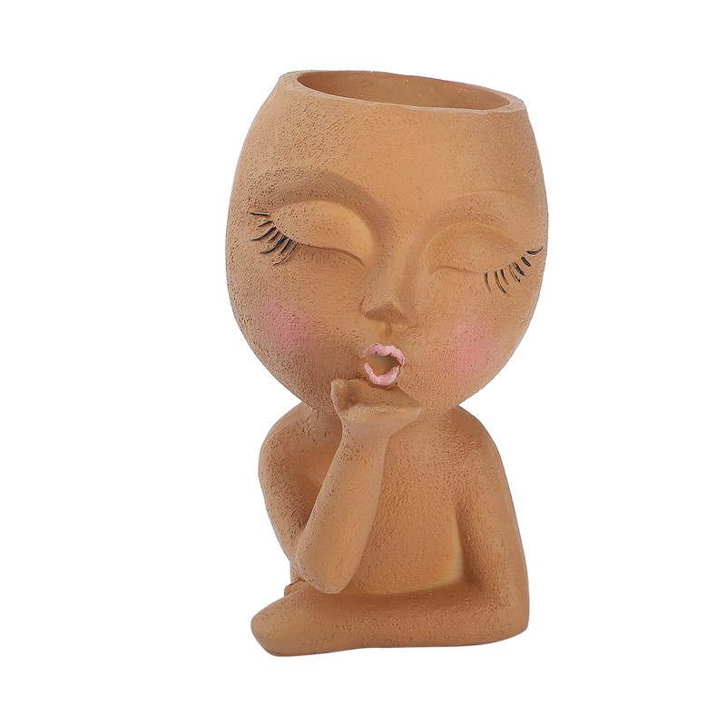 Mannequin Resin Flower Pot Face Flower Pot Garden Decoration