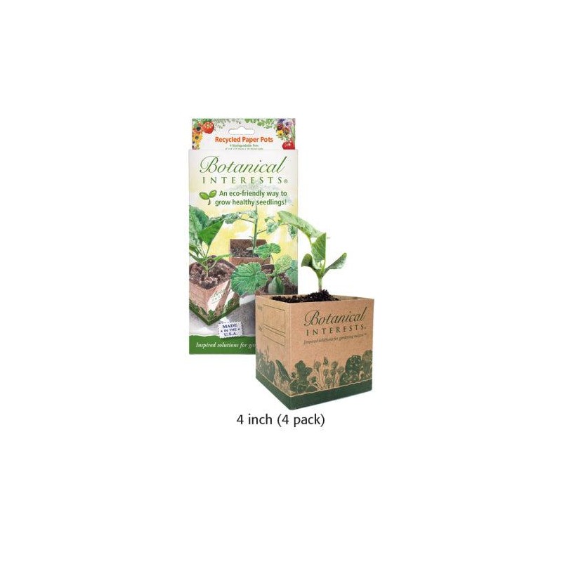 Recycled Paper Pots For Seedlings - Size: 3 inch Paper