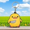 Promotech Boss Duck Keyring - 1 Piece PVC Keyring for