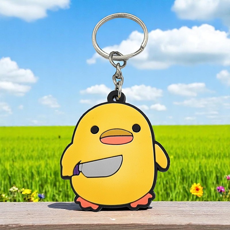 Promotech Boss Duck Keyring - 1 Piece PVC Keyring for