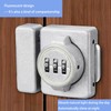Cabinet Lock, Keyless Combination Door Lock,Zinc Alloy, 3-Digit Password,with Fluorescence