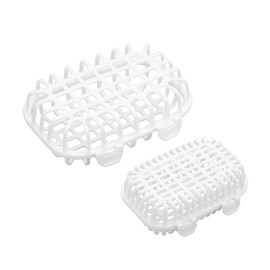 HOZETOKE Dishwasher Basket, 2-Pack Dishwasher Basket for Baby Bottle Parts, Basket for Small Tools Cleaning, White