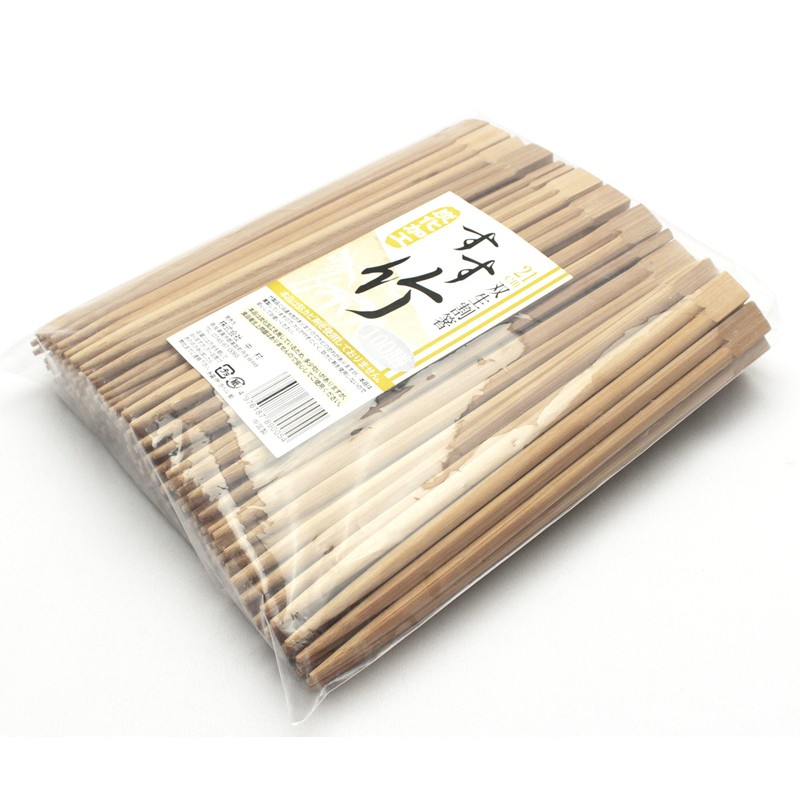Nakamura 89005 Bamboo Split Chopsticks, Carbonized, Twin Chopsticks, 100 Pairs,