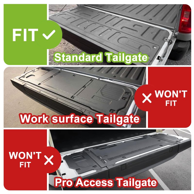 TripleAliners Tailgate Mat Compatible with Ford F-150 2021-2025 Accessories Truck