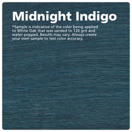 Rubio Monocoat Wood Stain & Finish Sample - Midnight Indigo | Oil Plus Part A | Quick-Dry, Eco-Friendly Linseed Wood Oil for Indoor Use | Ideal for Sampling Oil Plus 2C & Touch Ups | 100 mL