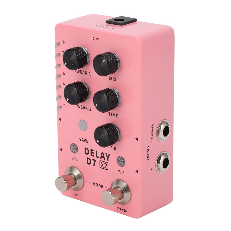 Stereo Delay Effect Electric Guitar Single Effector Support Storage with