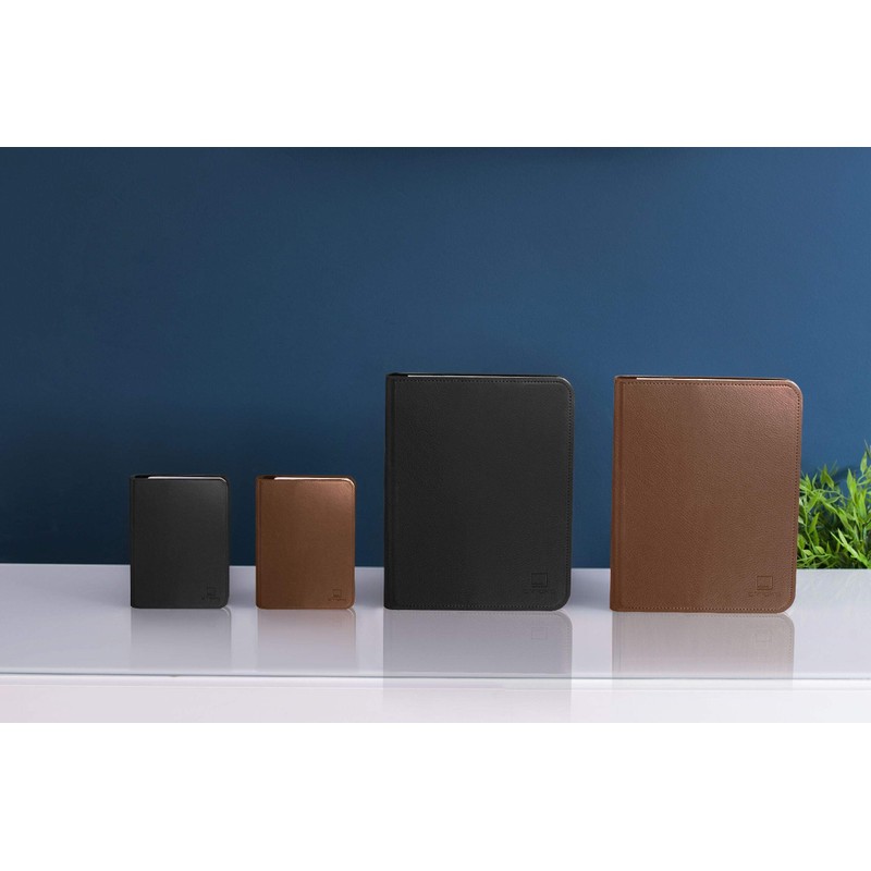 Gingko LED Smart Booklight Large Brown Leather