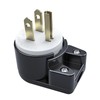 Right Angle Nema 5-15P 15A 125V , 360° Rotatable DIY