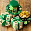 360Pcs St. Patrick's Day Foam Stickers, Glitter Clover Shamrock Foam