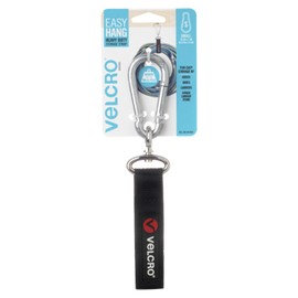 VELCRO Brand VEL-30120-USA Easy Hang Strap. Heavy Duty Outdoor Storage Extension Cords, Cables, Tools, Bikes. Organization for Garden, Shed, RV. Small-1Pk, Black