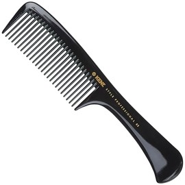 Kent SPC83 Peine de peluquero estilo salón y peine desenredante de corte con dientes anchos - Peine profesional de dientes anchos para peluquería para estilo medio y grueso - Suministros de peluquería