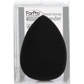 ForPro Expert - Batidora de esponja de belleza, esponja de maquillaje premium, sin látex, 100% vegana y libre de crueldad, color negro