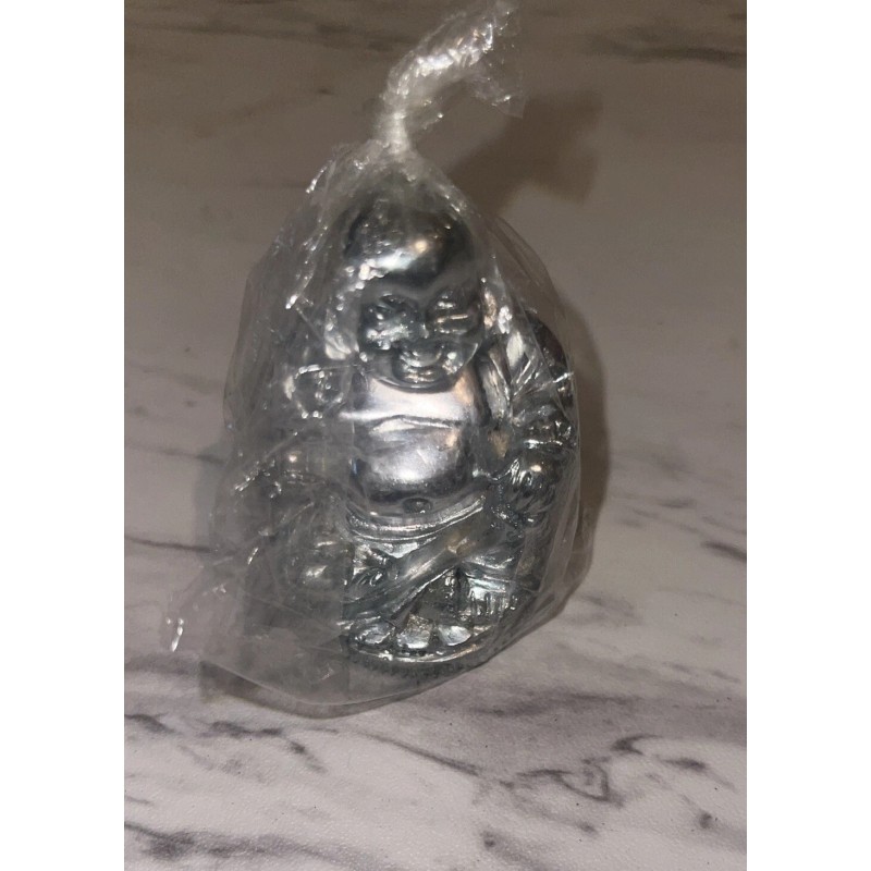 Real 999 Fine Silver Statue 2.36 inch HBuddha Carry Yuanbao